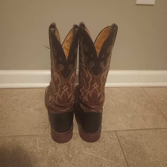Justin Boots Shoes Justin 854 Mens Aqha Lifestyle Remuda Western Boot W Blk Full Quill